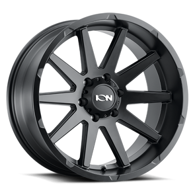 Cast Aluminum Wheels 143 MB 18x9 Matte Black 5 On 139.7 Bolt Pattern 18 Offset ION Wheels