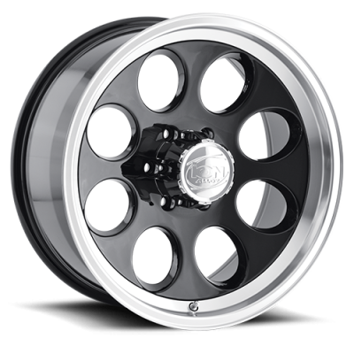 Cast Aluminum Wheels 171 BK 15x8 Machined Lip Black 5 On 114.3 Bolt Pattern -27 Offset ION Wheels