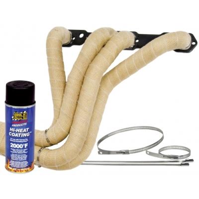 Exhaust Wrap 2 Inch x 50 Foot Black 1 Roll Kit Up to 2000 Degree F Motorcycle/4 Cyl Applications Thermo Tec