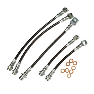 Camaro/Firebird Brake Hose Kit 93-97 Camaro/Firebird 5 Pieces Stainless Steel Front/Rear Clear Cover J&M Products