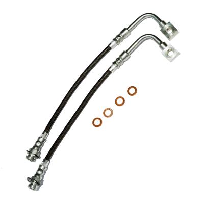 Camaro/Firebird Brake Hose Kit W/Traction Control Front 98-02 Camaro/Firebird Stainless Steel Clear Cover J&M Products