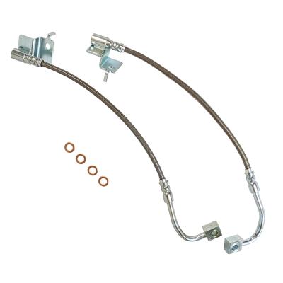 2015-2020 Ford Mustang GT and GT350R Stainless Steel Front Brake Hose Kit Clear Cover J&M Products