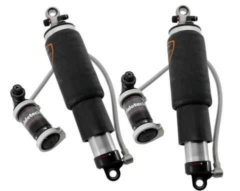 Rear TQ Shockwaves 8000 Series W/ 6.3 Inch Stroke And 2 Inch Stud Pair Of Triple Adjustable Shock waves 5 Inch Rolling Sleeve W/ 1/4 Inch Fittings And Bearing Spacers 1/2 Inch And 5/8 Inch 13.3 Inch X 18.9 Inch W/ A 16 -16.5 Inch Ride Height Ridetech