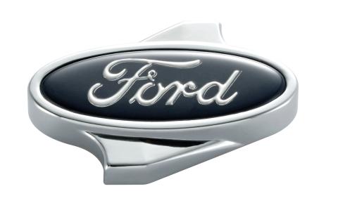 Air Cleaner Center Nut Ford Chrome Ford Oval Logo Black Ford Racing