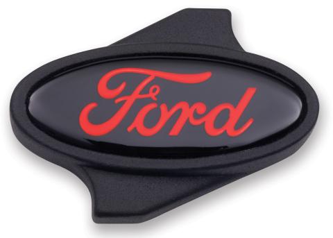 Air Cleaner Center Nut Ford Black Ford Oval Logo Black Crinkle Ford Racing