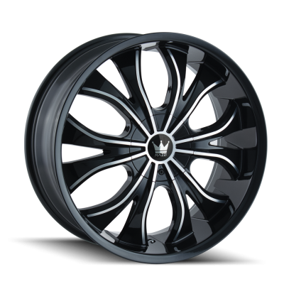 Cast Aluminum Wheels Hustler 342 GBM 22x9.5 Machined Face Gloss Black 5 On 114.3/5 On 120 Bolt Pattern 35 Offset Mazzi Wheels