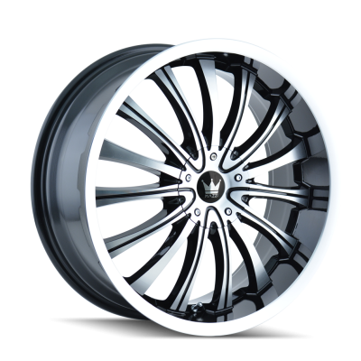 Cast Aluminum Wheels Hype 351 GBM 18x7.5 Machined Face-Machined-Lip Gloss Black 4 On 100/4 On 114.3 Bolt Pattern 40 Offset Mazzi Wheels