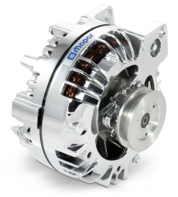 Alternator 110 AMP Chrysler/Mopar 1-Wire Style V-Belt Pulley Chrome Proform