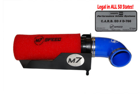 Gen 2 High Flow Intake System Black Powdercoated Aluminum HSG Red 2 Stage Foam Filter Blue Silicone Elbow M7 Speed