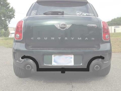 Utility Hitch 2 Inch Sq Receiver Direct easy bolt-on for 11-16 Countryman 13-16 Paceman R60 & R61 MINI Coopers JCW Body Kit Only M7 Speed