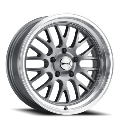 Ridler Wheels Aluminum Wheels 607 GY 18x8 Grey 5 On 114.3 Bolt Pattern 0 Offset