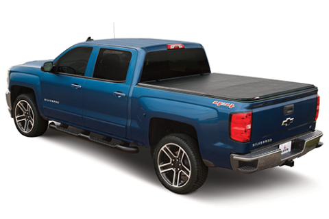 22-25 Nissan Frontier Reinforced Soft Folding Tonneau Cover Truck Bed Topper 4 Foot 10 Inch With our Without Track Leer