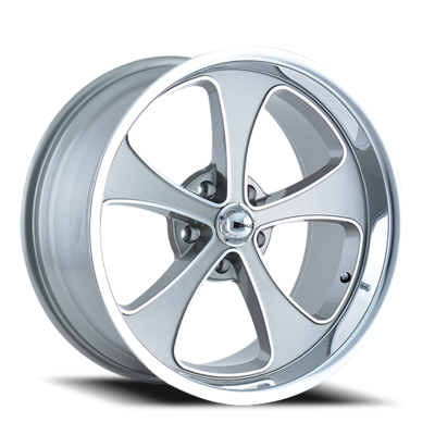 Ridler Wheels Aluminum Wheels 645 GY 20x10 Grey Machined Face-Polished Lip 5 On 114.3 Bolt Pattern 0 Offset