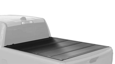 22-25 Ford Maverick Flush Mount Hard Folding Tonneau Cover Truck Bed Topper4 Foot 5 Inch Black Leer