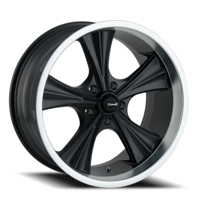 Ridler Wheels Aluminum Wheels 651 MB 20x10 Matte Black Machined Lip 5 On 120.65 Bolt Pattern 0 Offset