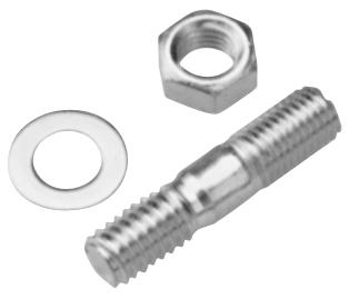 Engine Carburetor Studs with Lock Washers and Nuts 2 Inch Length 4 Pieces Proform