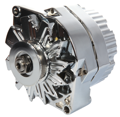 Alternator 140 AMP GM 1 Wire Style Machined Pulley Chrome Finish Proform