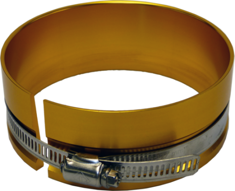 Adjustable Piston Ring Compressor Tool Unit has a 4.125-4.205 Inch Bore Range Gold Anodized Aluminum Proform