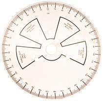 Camshaft Degree Wheel 9 Inch Overall Diameter Universal Steel White Painted Featuring Black Numbers Proform