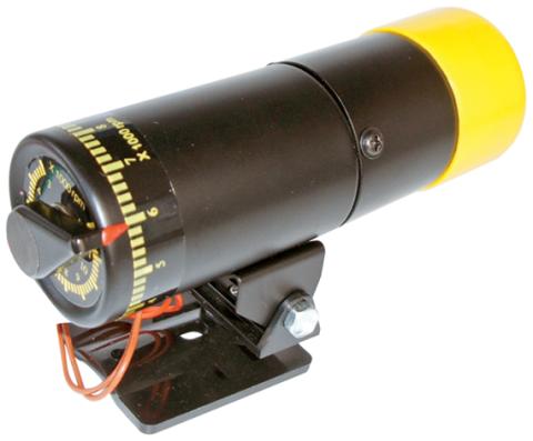 RPM Shift Light StAnd Alone Adjustable Model Black Body with Yellow Cover Proform