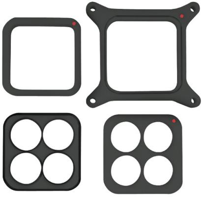Engine Carburetor Spacer Kit Trackside Kit Has 4-Hole Open and Tapered Inserts Proform