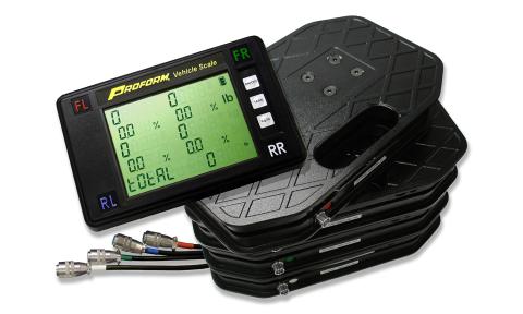 Vehicle Scale System 5,000LB Capacity 1,250LB Per Pad Rating 20 Foot Cables Includes 4 Pads Proform
