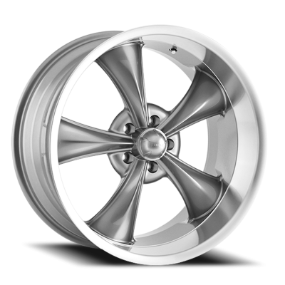Ridler Wheels Aluminum Wheels 695 GY 18x8 Grey Machined Lip 5 On 114.3 Bolt Pattern 0 Offset