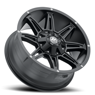 Mayhem Offroad Wheels Rampage 8090 MB 18x9 Black -12 Off Set 5 Lug 4.53 BSM 110 Bore Cast Aluminum
