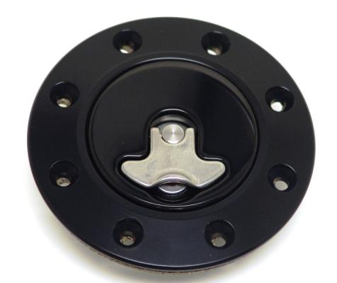 Billet Aluminum Gas Cap For 1962-1967 Nova Locking Anodized Black Cap 2 Keys Housing Neck Gaskets And Hose Ridetech