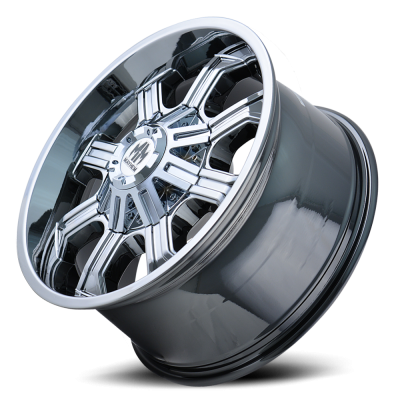 Mayhem Offroad Wheels Beast 8102 CH 20x9 Chrome 0 Off Set 5 Lug 5 BSM 110 Bore Cast Aluminum