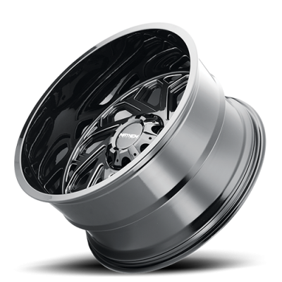 Mayhem Offroad Wheels Essex 8112 22x12 Milled Spokes Black -51 Off Set 5 Lug 4.49 BSM 87.1 Bore Cast Aluminum