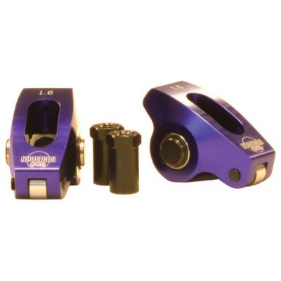 Roller Tip Rocker Arms; Chevy 265-400 1.160 / 1.50 3/8 Billet Aluminum Howards Cams 90074