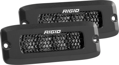 Spot Diffused Midnight Flush Mount Pair SR-Q Pro RIGID Industries