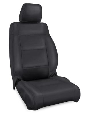 Front Seat Covers for 13-18 Jeep Wrangler JK 2 Door or 4 Door Pair All Black PRP Seats