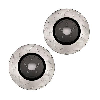 Slotted Front Rotor Pair Subaru STI 2004 FactionFab