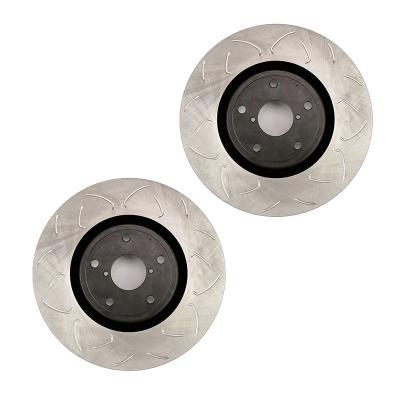 Slotted Front Rotor Pair Subaru STI 2005-2017 FactionFab