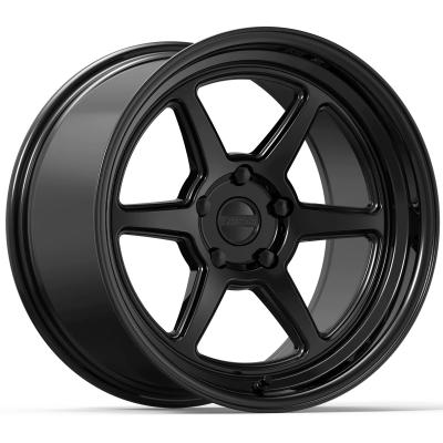 Aluminum Wheels 18x9.5 Roku K14B Gloss Black 5x114.3 Bolt Pattern 22 Offset Kansei Wheels
