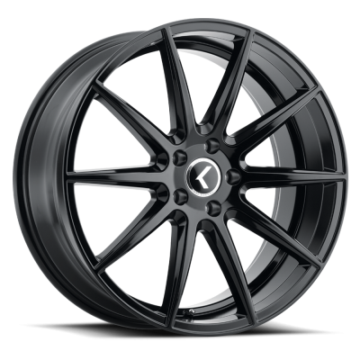 Cast Aluminum Wheels Hype 158 BM 22x8.5 Machined Gloss Black 5 on 108/5 on 114.3 Bolt Pattern 40 Offset Kraze Wheels