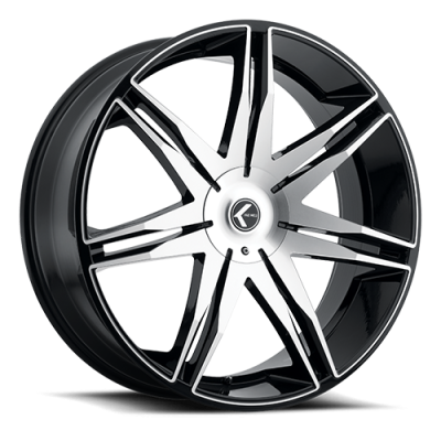 Cast Aluminum Wheels Rogue 182 GBM 18x8 Machined Gloss Black 5 on 100/5 on 114.3 Bolt Pattern 40 Offset Kraze Wheels