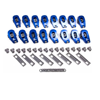 1.7 LS1 LS Race Series Rocker Arms Set 8mm Non Adjustable Includes Pedestal, U-channel