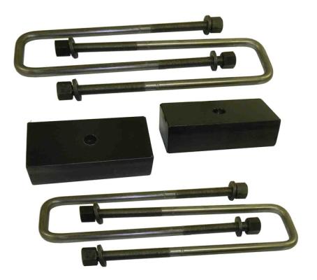 1.5 Inch Rear Lift Blocks and U Bolt Kit Heavy Duty For 88-98 K1500 4x4 Inch 88-99 K1500 Suburban/Tahoe/Yukon W/ 0.5625 Inch U-Bolts SuspensionMaxx