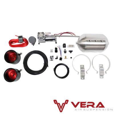 StreetPlus Coilovers w/ Front Air Cups Plus Silver Management For 99-05 BMW 3-Series E46 (Incl M3), RWD TruHart