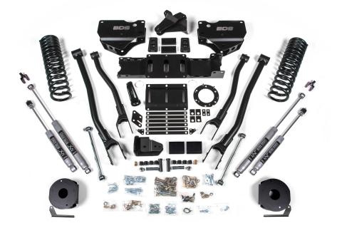 6 Inch Lift Kit w/ 4-Link Ram 2500 w/ Rear Air Ride 19-24 4WD Diesel Fox 2.0 Performance Shocks