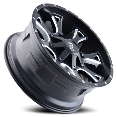 Cast Aluminum Wheels Anarchy 9103 SB 20x10 Milled Spokes Satin Black 5 On 127/5 On139.7 Bolt Pattern -19 Offset Cali Offroad Wheels