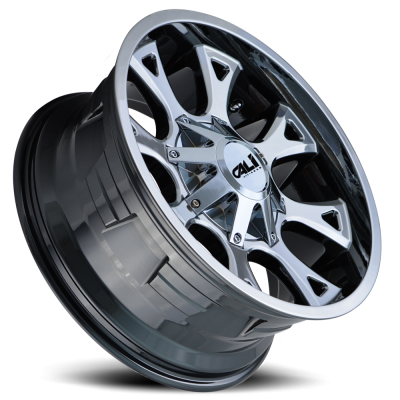 Cast Aluminum Wheels Anarchy 9103 CH 22x12 Chrome 6 On 135/6 On139.7 Bolt Pattern -44 Offset Cali Offroad Wheels