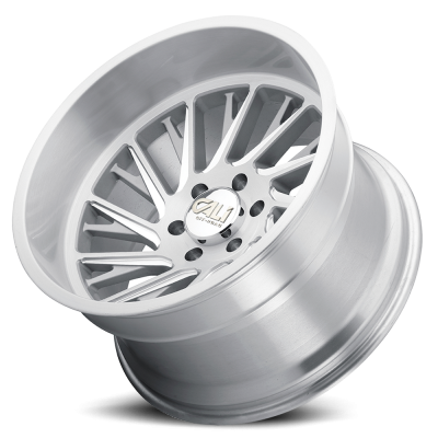 Cast Aluminum Wheels Purge 9114 SL 20x10 Brushed Brushed Silver 5 On 127 Bolt Pattern -25 Offset Cali Offroad Wheels