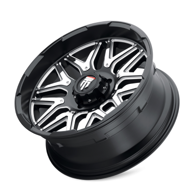 Grind AT151 Matte Black Milled 20X9 5-127 0MM 78.1MM Off Road Wheels American Truxx