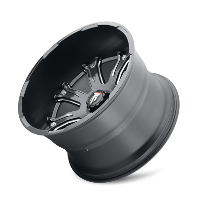 Bomb AT154 Satin Black Milled 20X12 5-127 -44MM 78.1MM Off Road Wheels American Truxx