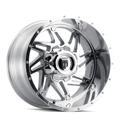 Warrior AT165 Polished 20X10 5-127/5-139.7 -24MM 78.1MM Off Road Wheels American Truxx