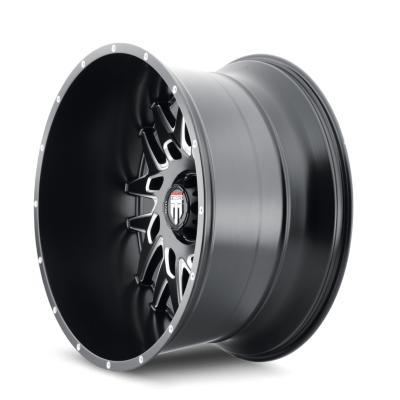 DNA AT184 Satin Black Milled 24X14 5-127 -76MM 78.1MM Off Road Wheels American Truxx